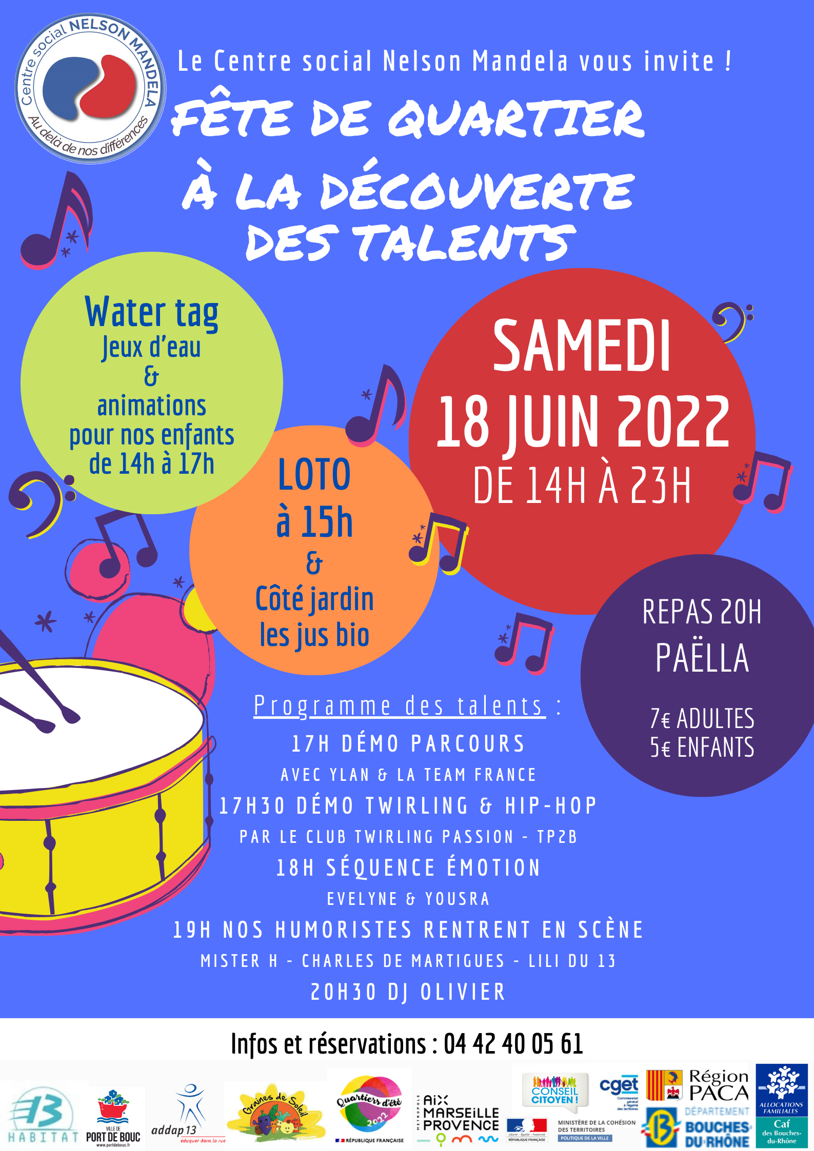 Fête de quartiers au centre social Mandela